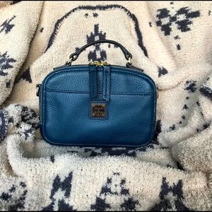 Dooney & Bourke Belvedere Ambler Crossbody Midnight Blue Pebble Leather Bag